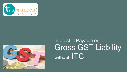 interest payable on gross gst liability